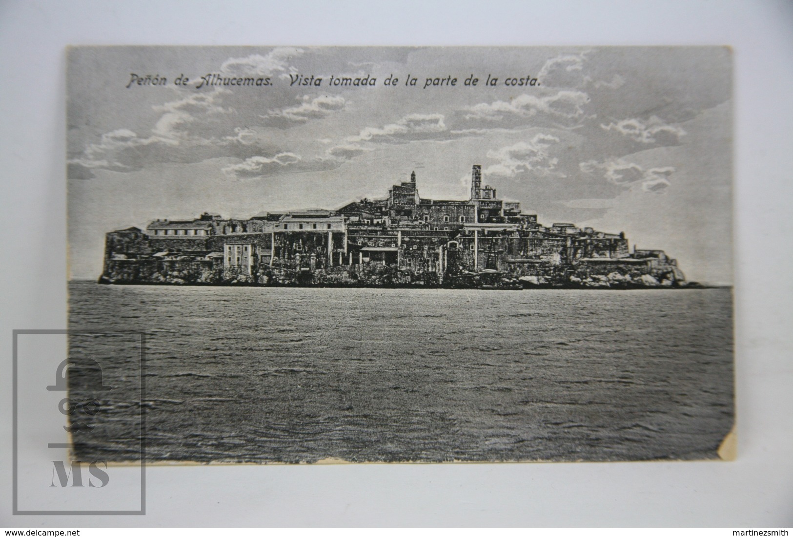 Old Postcard Morocco - Peñon de Alhucemas - View from the Coast