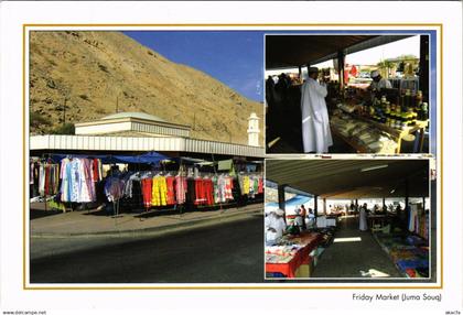 PC SULTANATE OF OMAN FRIDAY MARKER JUMA SOUQ REAL PHOTO POSTCARD (b16346)