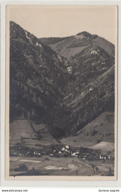 Jauring bei Aflenz old postcard posted 1928 - taxed - postage due stamp b230801