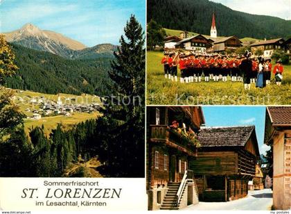 43202541 St Lorenzen Lesachtal Panorama Sommerfrische Bauernkapelle Motiv Dorfst