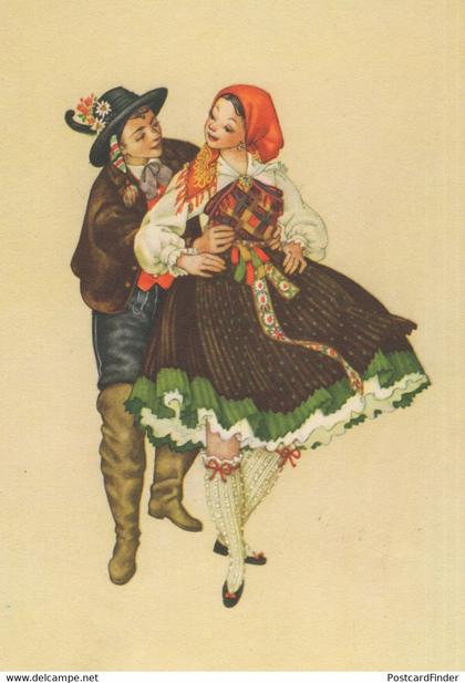 Carinthie Vallee De Gail Karnten Costume Folklore Austria Postcard