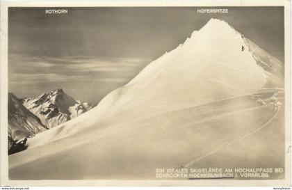 Skigelände am Hochalppass bei Schröcken Hochkummbach