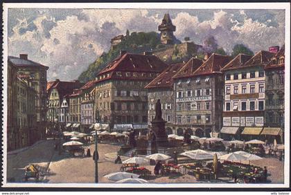 +++ CPA - Autriche - Styrie - GRAZ - Hauptplatz - N° 7052/4  //