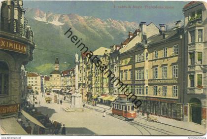 Innsbruck - Maria Theresienstrasse - Verlag Robert Warger Innsbruck gel.