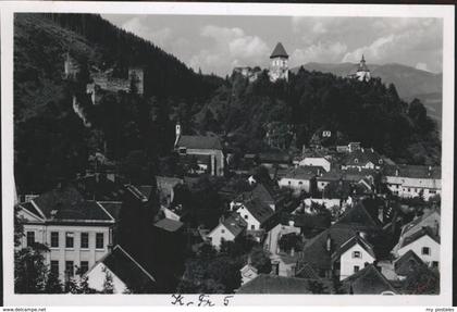 11268385 Friesach Kaernten Ruine Petersburg Rotturm Friesach