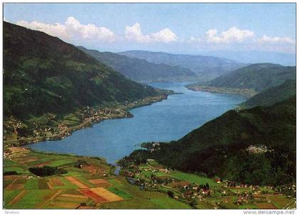 AUTRICHE - AUSTRIA - OSTERREICH - CARINTHIE  - KÄRNTEN - OSSIACHERSEE mit Burgruine LANDSKRON -