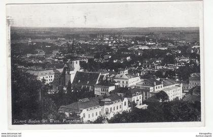 Baden bei Wien old postcard with slogan pmk travelled 1934 b190110