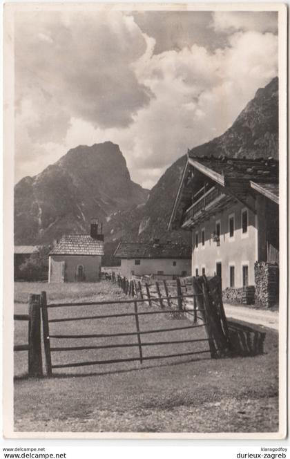 Leutasch mit Gehrenspitze old postcard travelled b170815