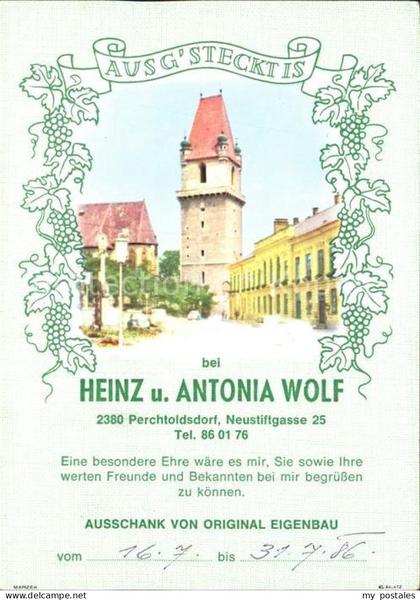 71901845 Perchtoldsdorf Ausschnak Heinz und Antonia Wolf Perchtoldsdorf