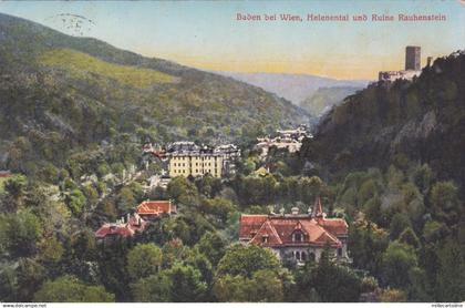 AUSTRIA - Baden bei Wien - Helenental und Ruine Rauhenstein 1913