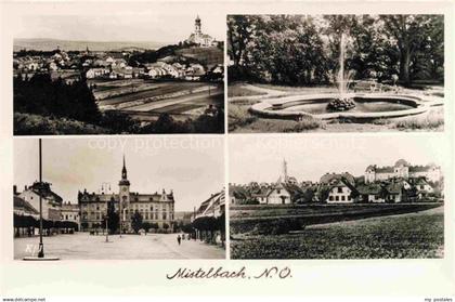 Mistelbach Weinviertel Niederoesterreich AT Teilansichten Stadtzentrum Brunnen