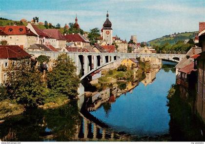 Waidhofen Ybbs Partie an der Ybbs Blick zur Kirche