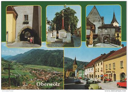 AK Oberwölz Gasthof ? Cafe Res ? Oldtimer Auto Steiermark bei St. Peter Murau Scheifling Judenburg