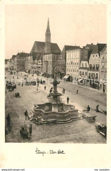 43250351 Steyr Enns Oberoesterreich Brunnen Stadtansicht Steyr Enns