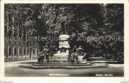 72278686 Steyr Enns Oberoesterreich Werndldenkmal Statue Steyr