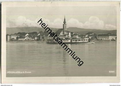 Pöchlarn an der Donau - Dampfer Johann Strauss - Foto-AK