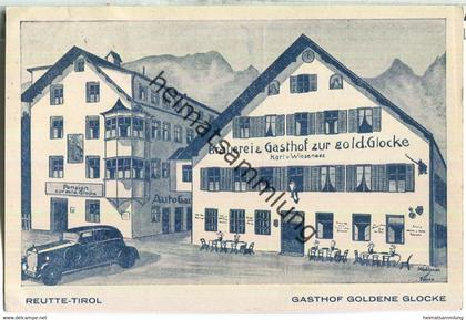 Reutte - Gasthof Goldene Glocke - Verlag Franz Ihrenberger Reutte