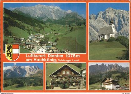 71436245 Dienten Hochkoenig Panorama mit Kirche Blumenhaus und Arthurhaus