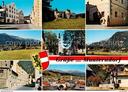 Mauterndorf AT Marktplatz Schloss Mauterndorf Roem Meilenstein Pfarrkirche Haupt