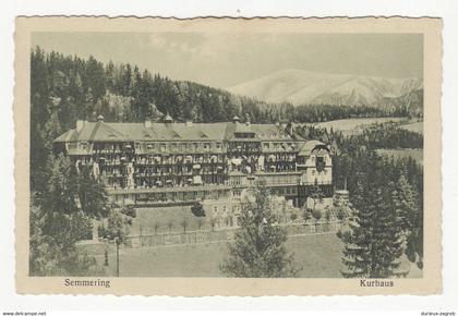 Semmering Kurhaus old postcard not posted b211201