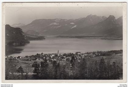 St. Gilgen am Abersee old postcard travelled 1939 b170810