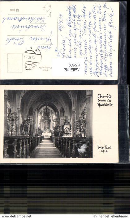 672800,Foto Ak Oberwölz Inneres d. Pfarrkirche Altar pub Foto Fürst 2752