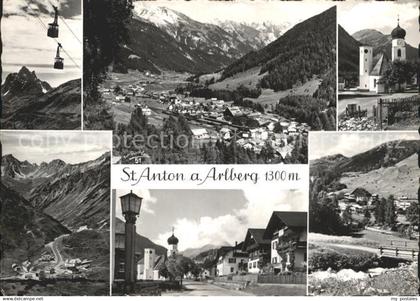 72220226 St Anton Arlberg Gondelbahn Kirche St. Anton am Arlberg