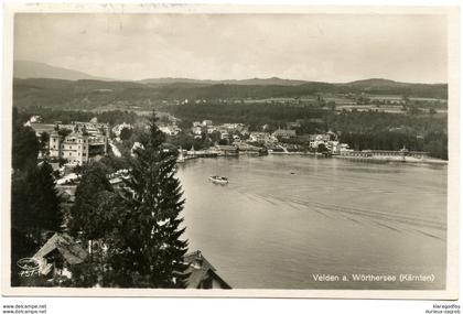 Velden am Wörthersee postcard travelled 193? b180210