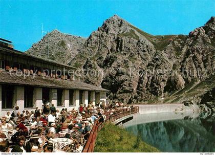 72627488 Luenersee Vorarlberg Douglashuette Terrasse Luenersee Vorarlberg