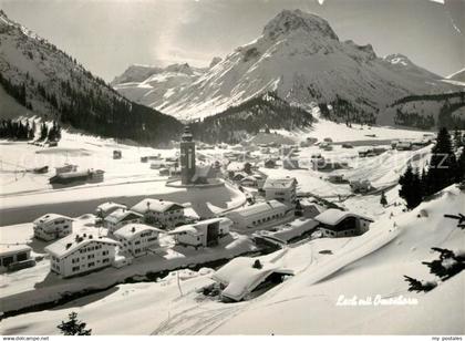 73149085 Lech Vorarlberg Winterpanorama mit Omeshorn Lech Vorarlberg