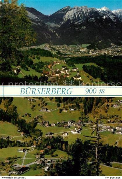 73340036 Buerserberg Vorarlberg mit Bludenz Alpenpanorama