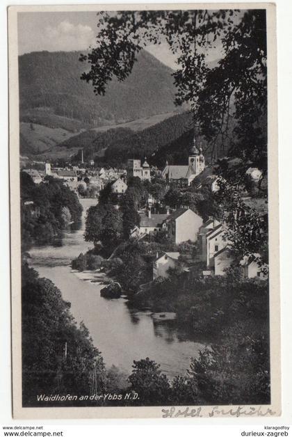 Waidhofen an der Ybbs old postcard travelled 1942 b170720