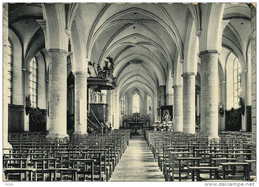 Opwijk :  Binnenzicht van de St. Pauluskerk  ( groot formaat )