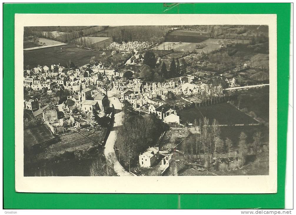 ORADOUR-SUR-GLANE     VUE PRISE D'AVION