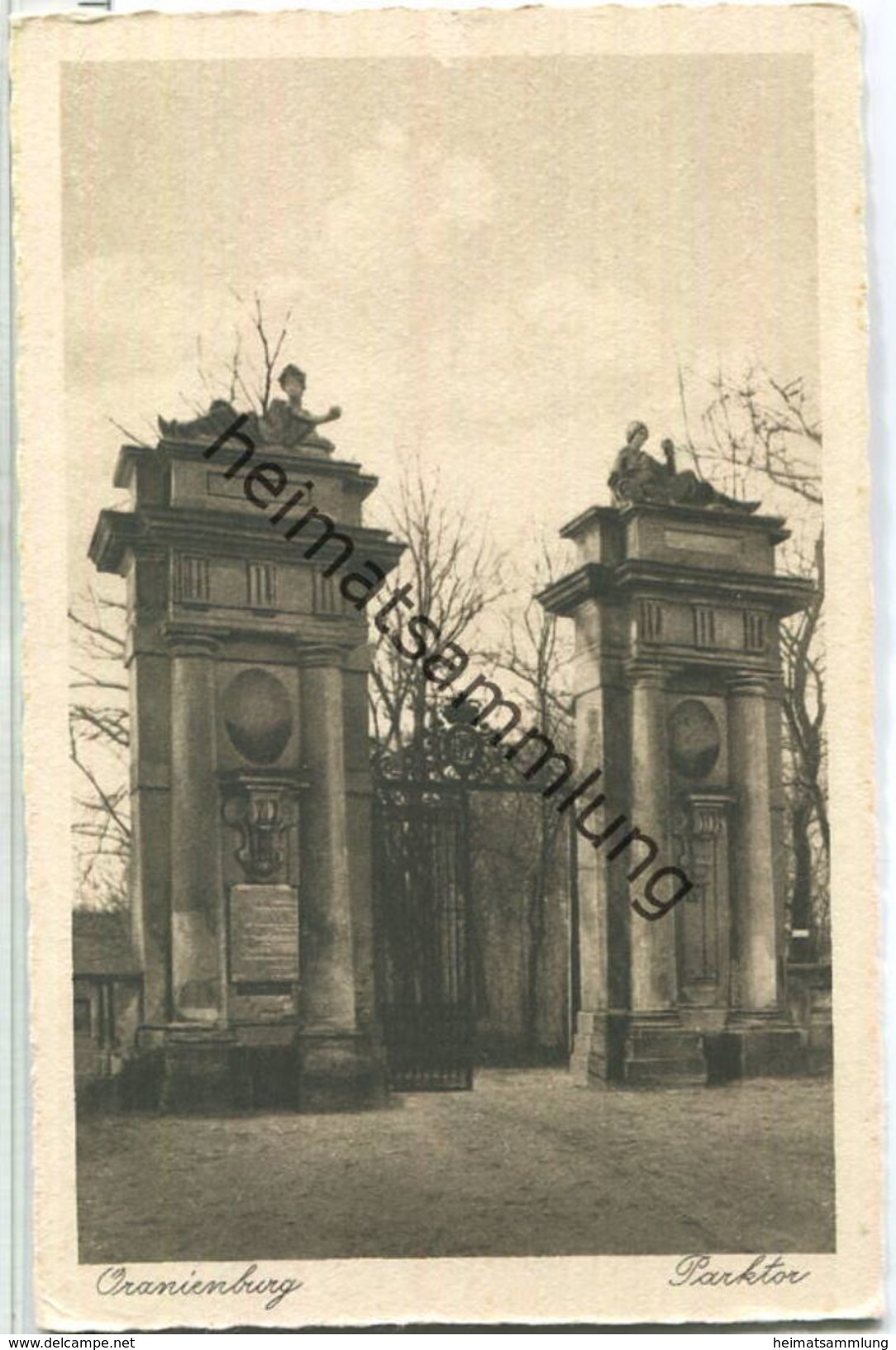 Oranienburg - Eingangstor zum Schlosspark - Verlag Franz Torner Oranienburg