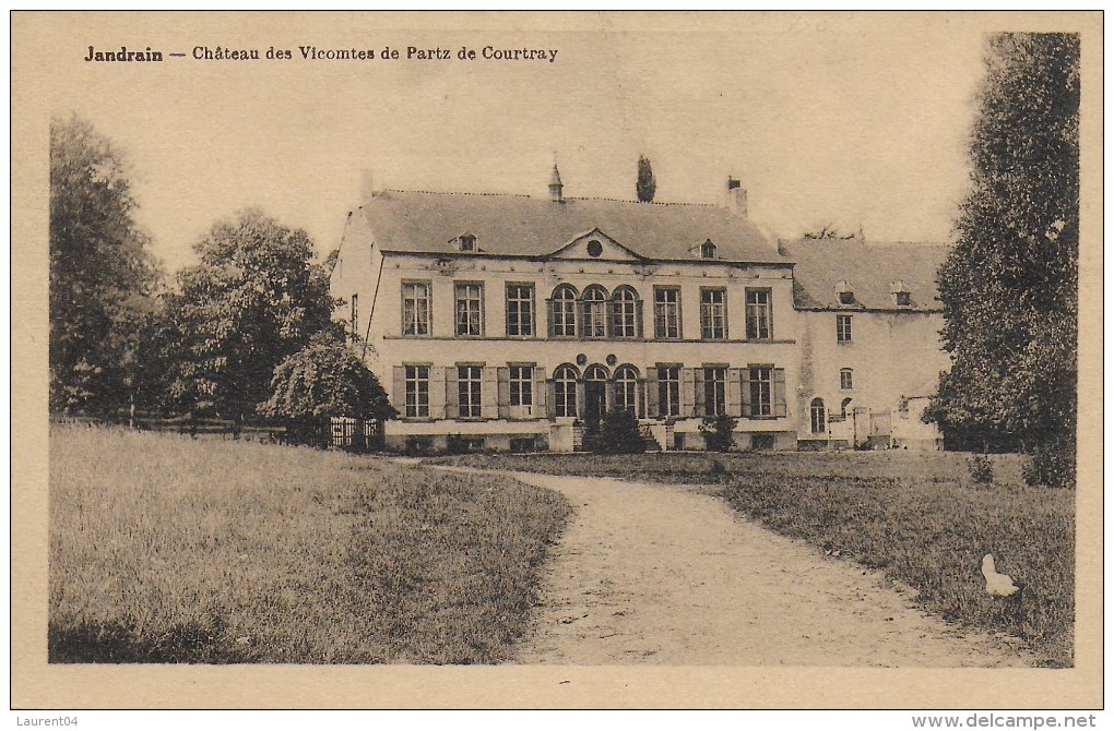 ORP-JAUCHE. JANDRAIN.  CHATEAU DES VICOMTES DE PARTZ DE COURTRAY.