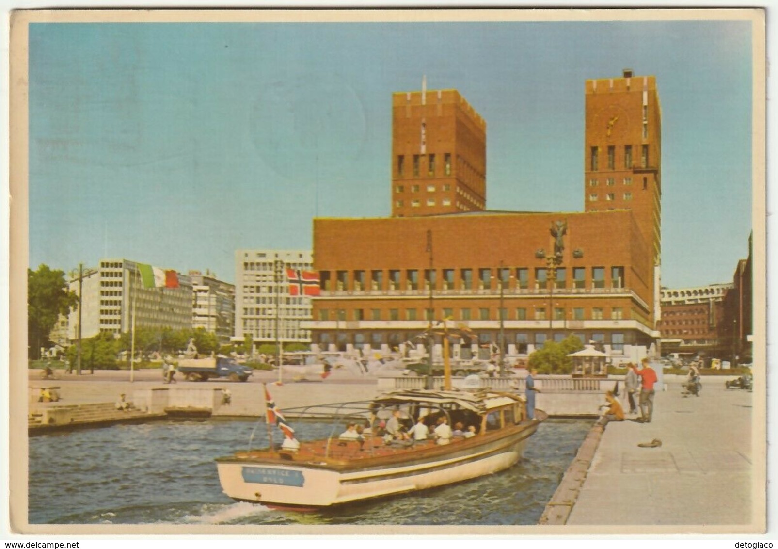 OSLO - NORVEGIA - NORWAY - THE CITY HALL - VIAGG. 1961 -39345-