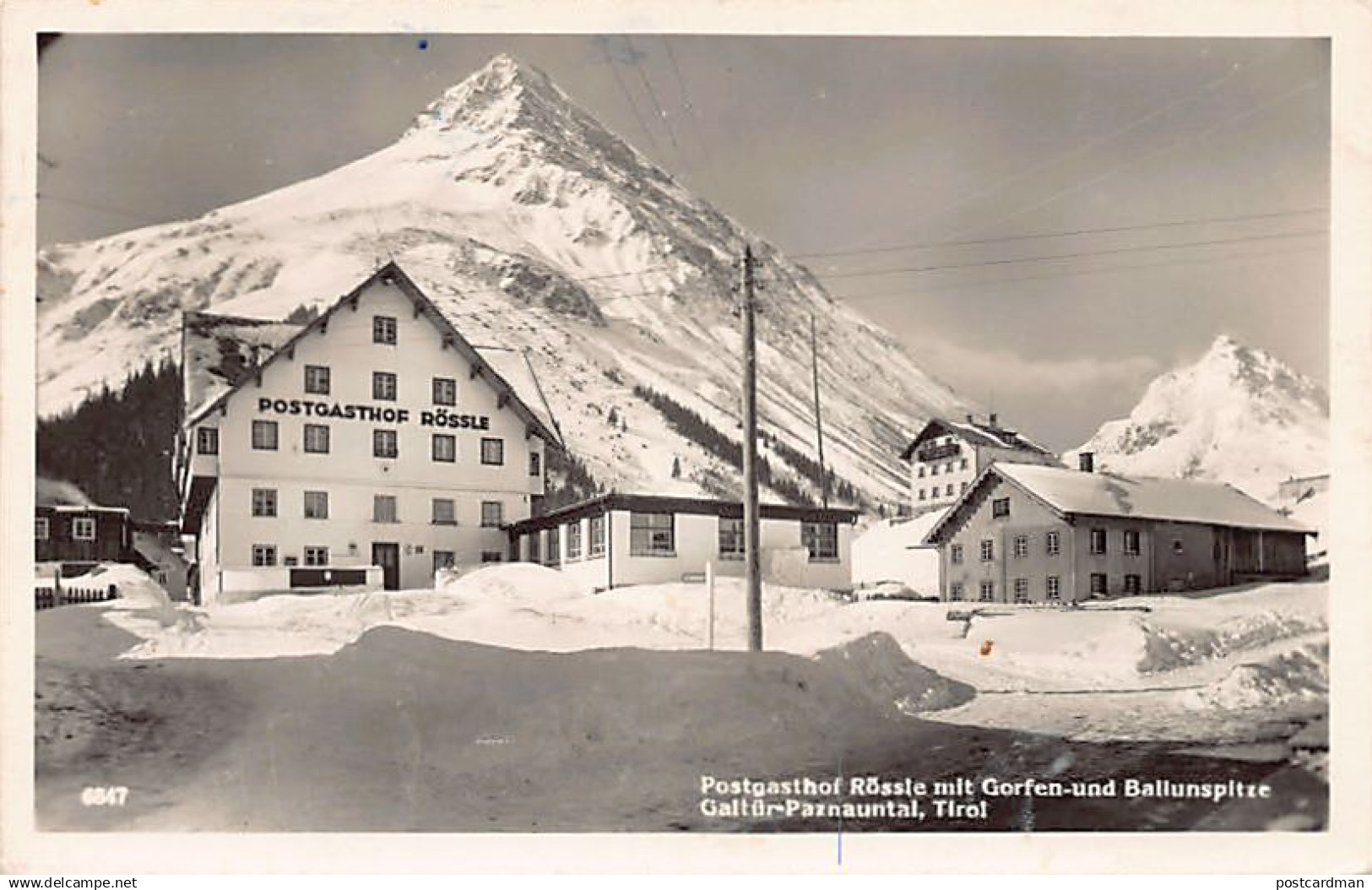 Österreich - Galtür (T) Postgasthof Rössle -  Gorfen-und Ballunspitze - Galtür-Paznauntal