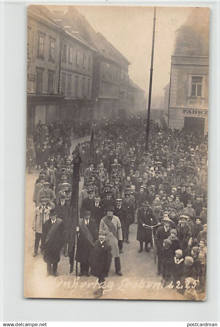 Österreich - Leoben (ST) Versammlung für den Freidenker Tag  1. Februar 1925