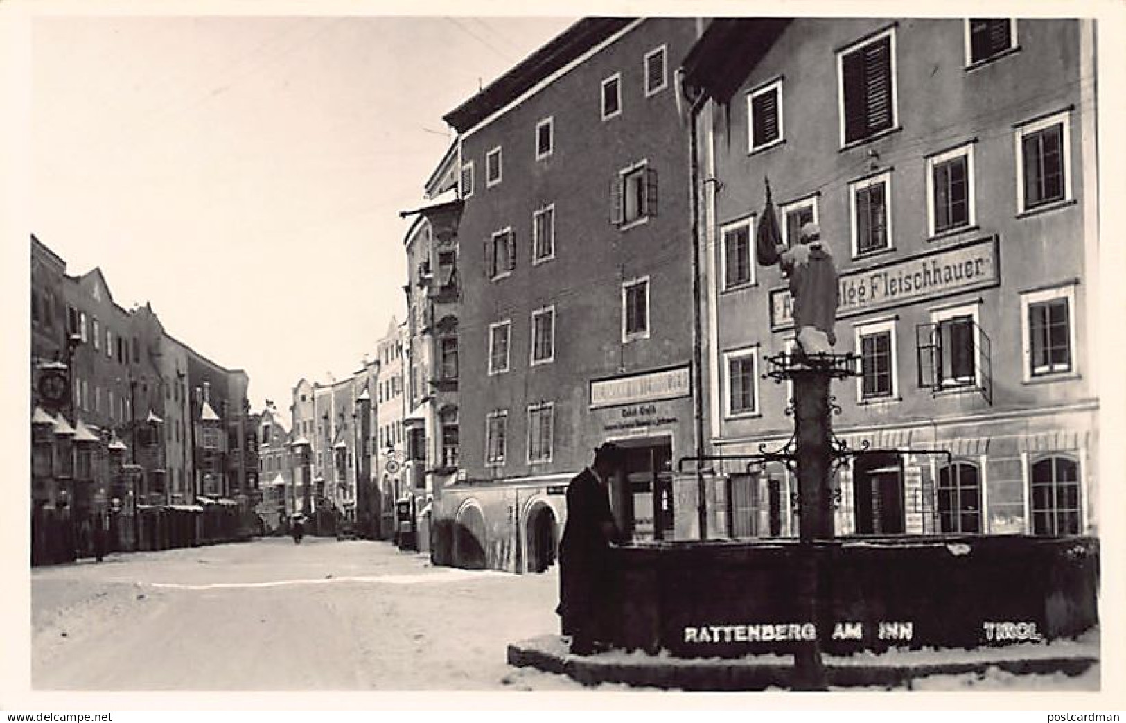 Österreich - Rattenberg (T) Brunnen - Fleischhauer - Hermann Hinterholzer - Drogerie