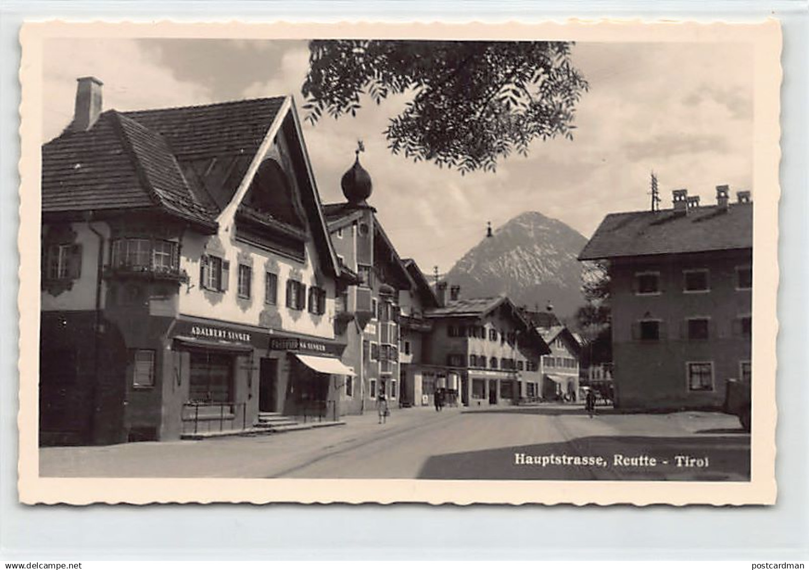 Österreich - Reutte (T) Hauptstrasse - Aldebert Singer Friseur