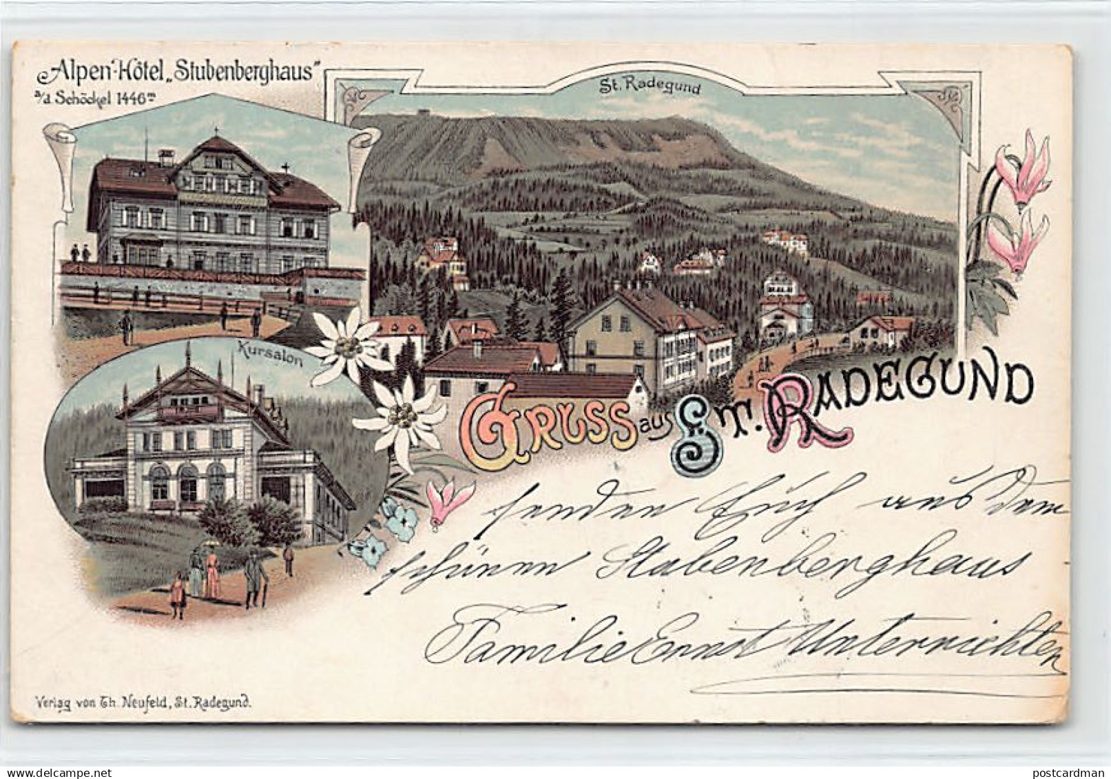 Österreich - ST. RADEGUND (NÖ) Litho - Jahr 1897