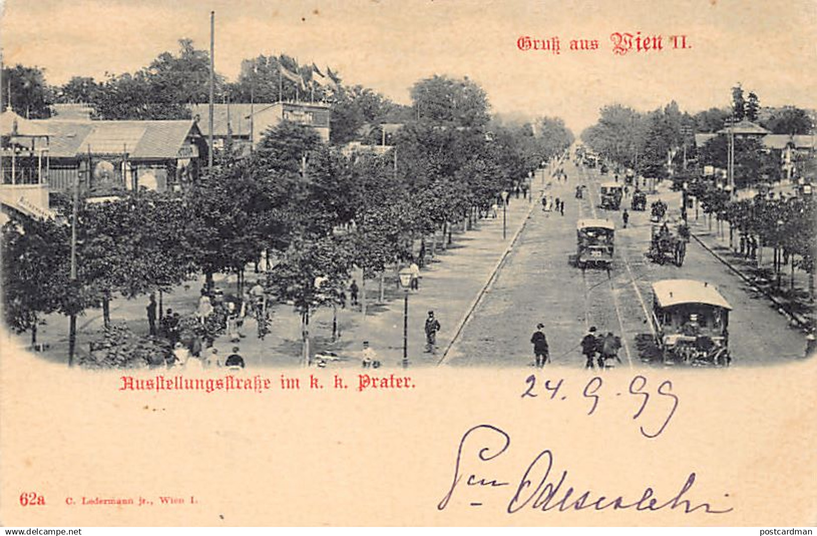 Österreich - Wien - Austellungsstrasse im k. k. Prater - Verlag C. Ledermann jr. 62a