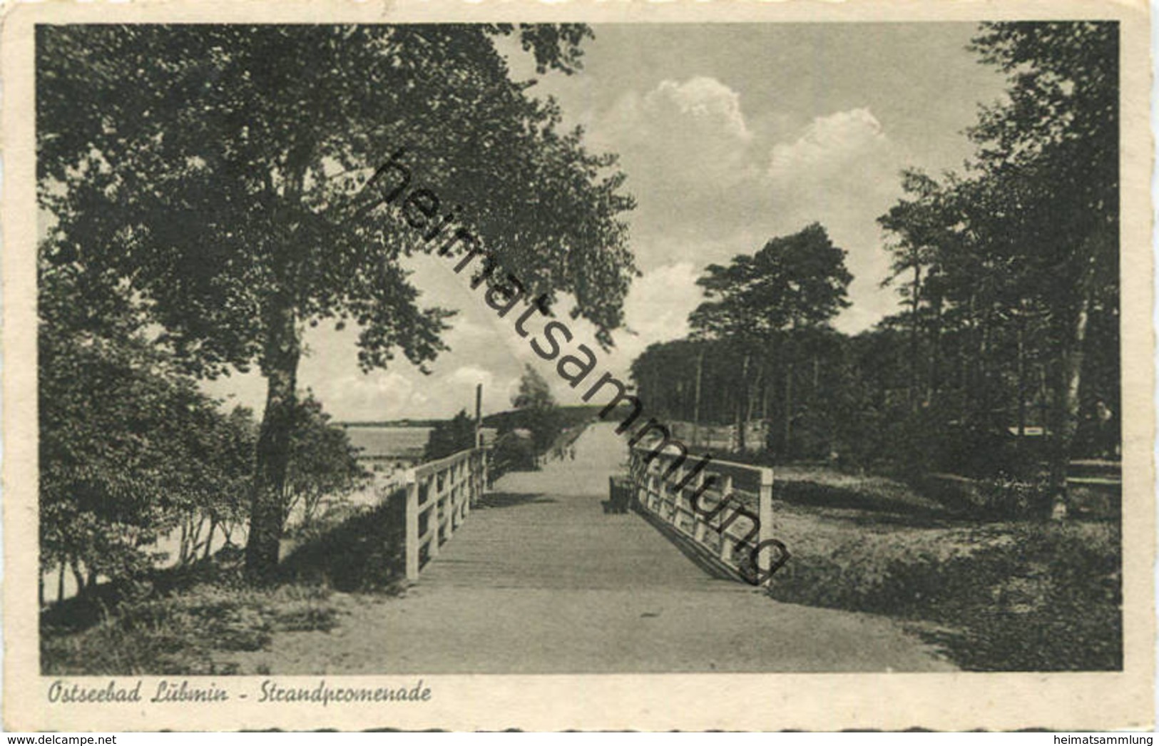 Ostseebad Lubmin - Strandpromenade - Verlag Photo-Berg Lubmin gel. 1939