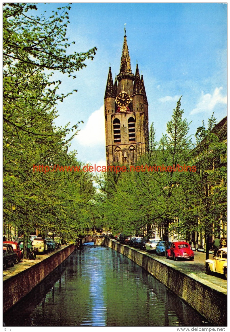 Oude-Delft met oude-Kerk - Delft