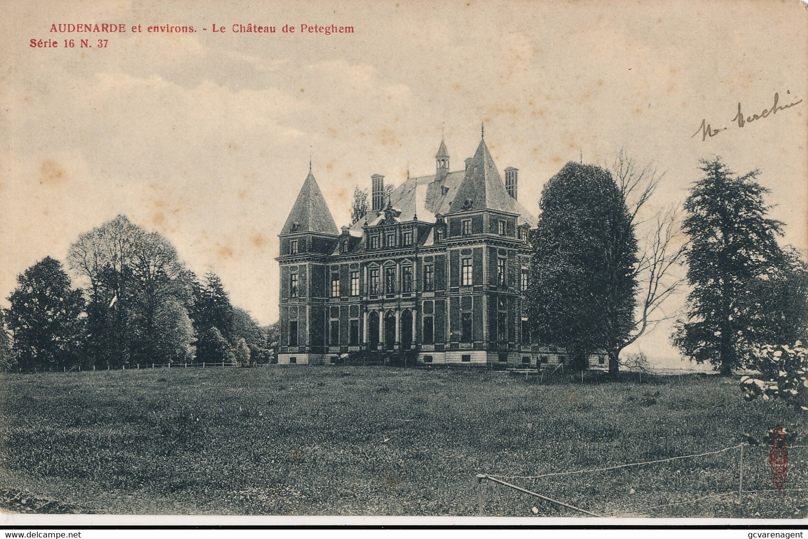 OUDENAARDE EN OMGEVING    LE CHATEAU DE PETEGHEM     A.SUGG 16 / 37               2 SCANS