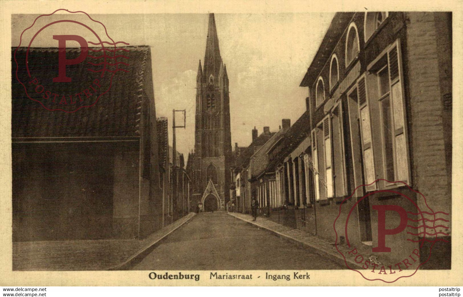 OUDENBURG Mariastraat Ingang Kerk   ALEMANIA GERMANY DEUTSCHLAND