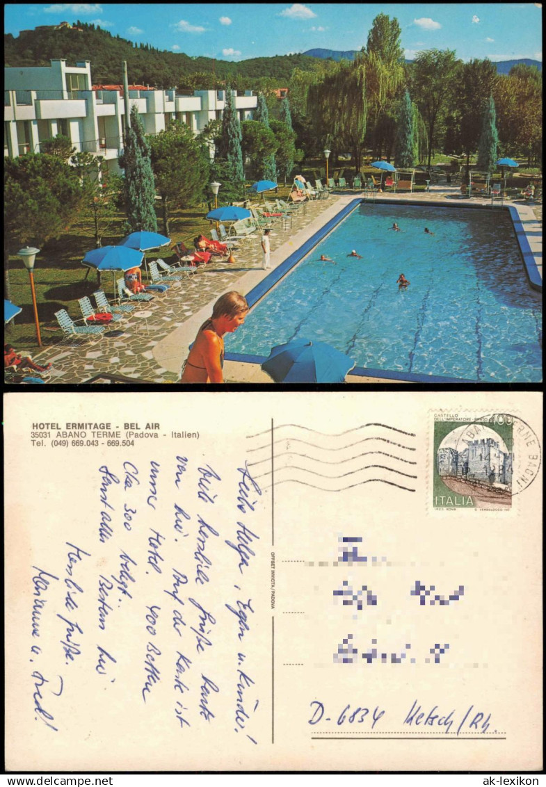 Padua Padova HOTEL ERMITAGE BEL AIR ABANO TERME (Padova Italien) 1984