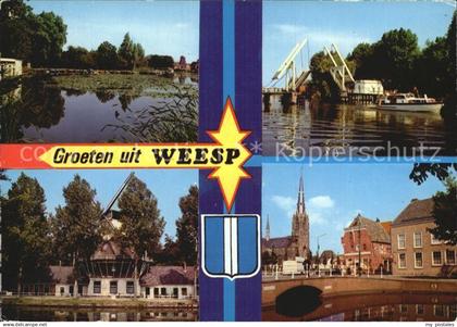 72421827 Weesp Teilansichten Kirche Hebebruecke