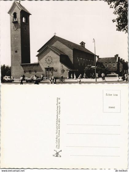 Emmeloord-Noordoostpolder Strassen Partie Kirche, Kerk, Church 1960